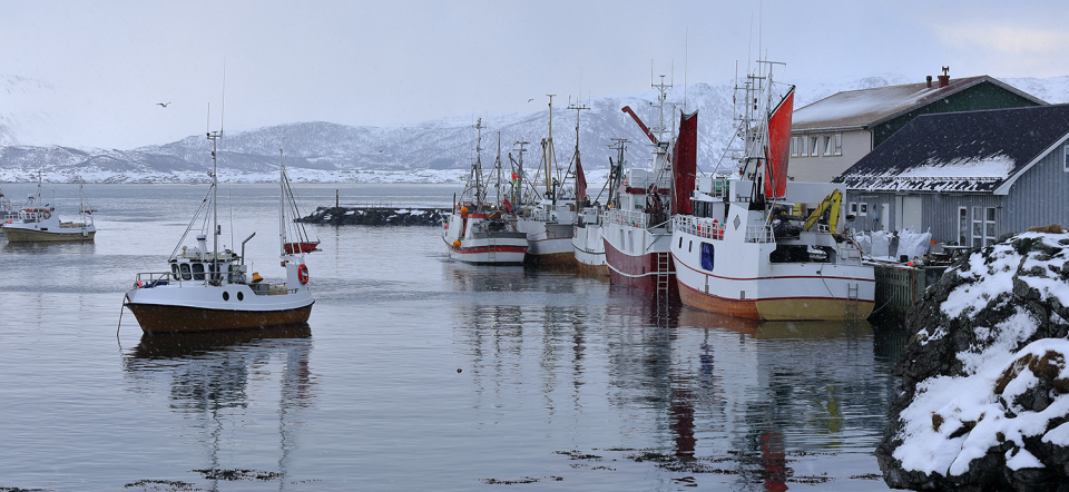 Fishing boats in Lofoten