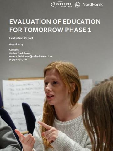 Evaluation of phase 1, Education for Tomorrow