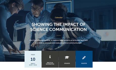 Showing the impact of science communication