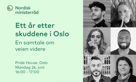 Foto av deltakerne på arrangementet "Ett år etter skuddene i Oslo"