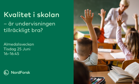 Plakat for eventet Kvalitet i skolan