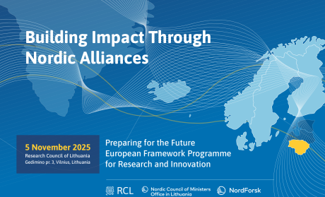 Poster for the event Building impact through Nordic alliances