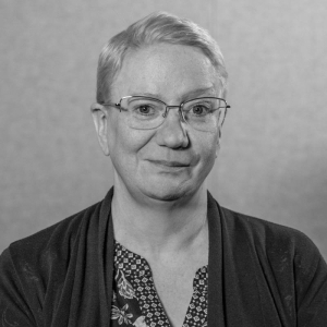 Svartvitt porträtt